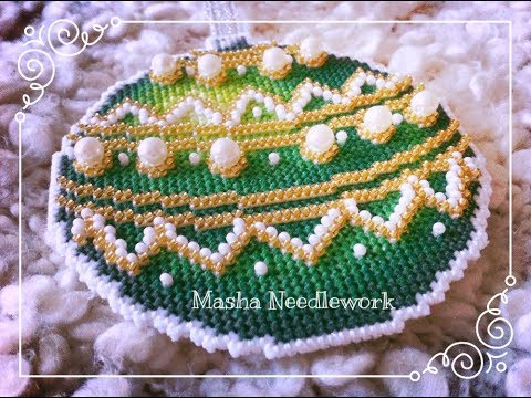 ❄ "Новогодний изумруд" Жар-птица, Р-165. Обзор и готовый шарик ❄