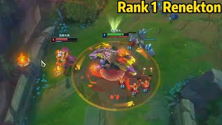 Rank 1 Renekton: This Guy is a MONSTER on Toplane!