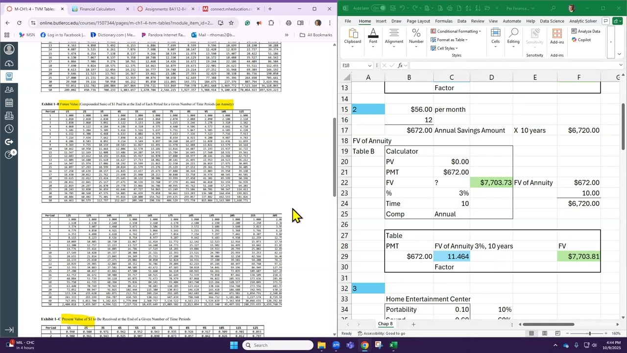 Butler Personal Finance Connect Chapter 8 Static Problems