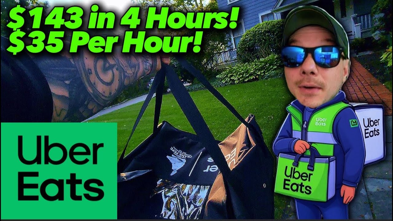 Uber Eats Quests Delivery Driver Makes $35 an Hour! - YouTube