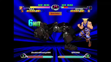 MvC2: Tenderloin - Guile Throw to Flash Kick Offscreen combo to Crossfire .:4.20.23:.