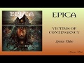 EPICA - Victims of Contingency (LYRICS VIDEO)