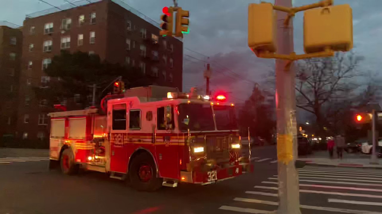 FDNY Units taking up from a MVA with entrapment - YouTube