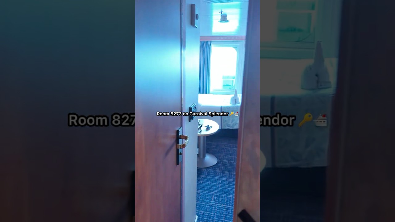Balcony Room 8273 on Carnival Splendor 🔑🛳️ Full trip video on my channel!