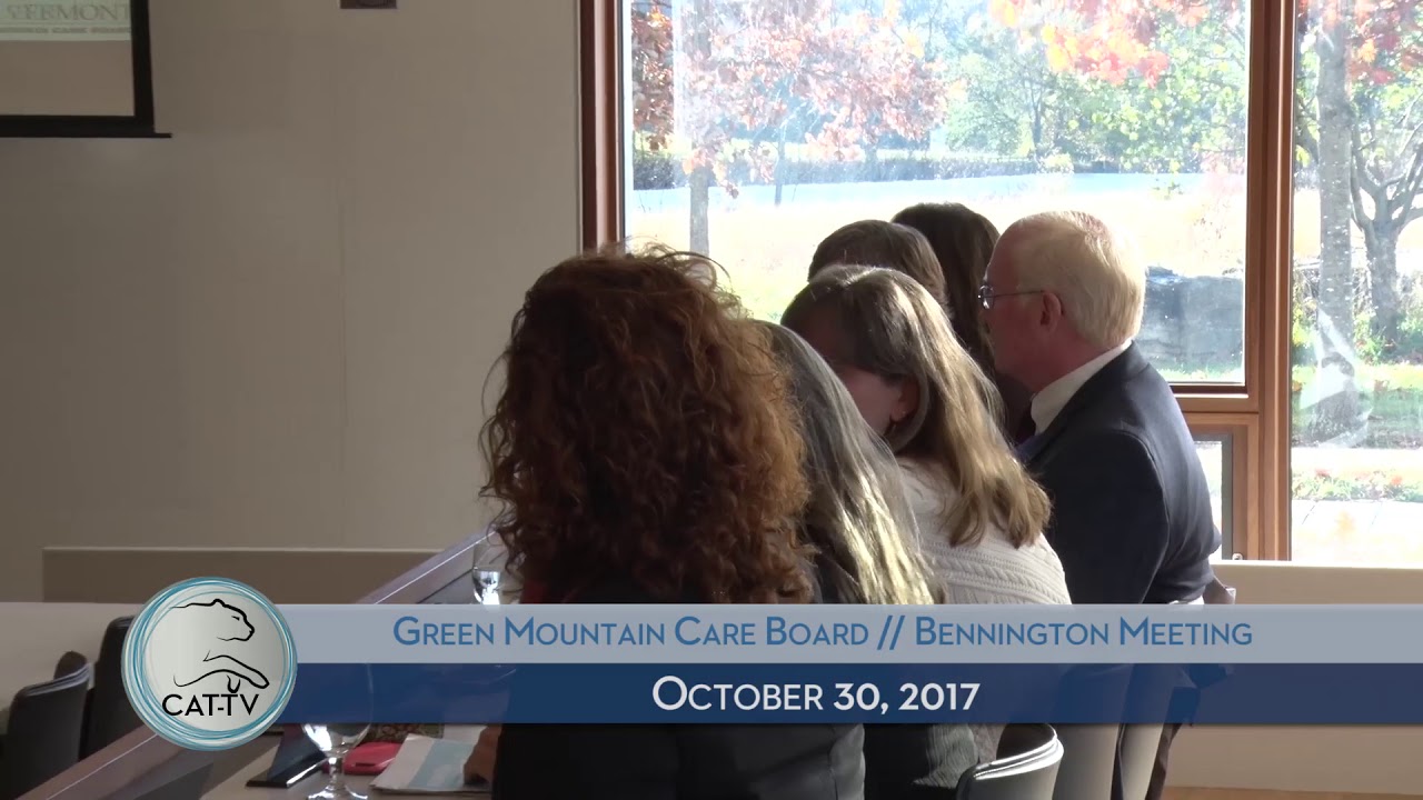 Green Mountain Care Board // 103017 YouTube