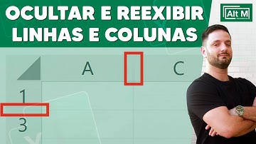 (Básico) Ocultar e Reexibir Linhas e Colunas no Excel [Aula 201]
