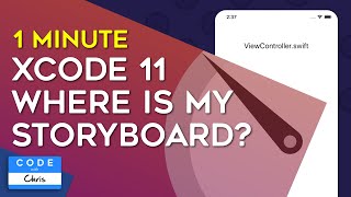 Xcode 11: No Storyboard Fix In One Minute