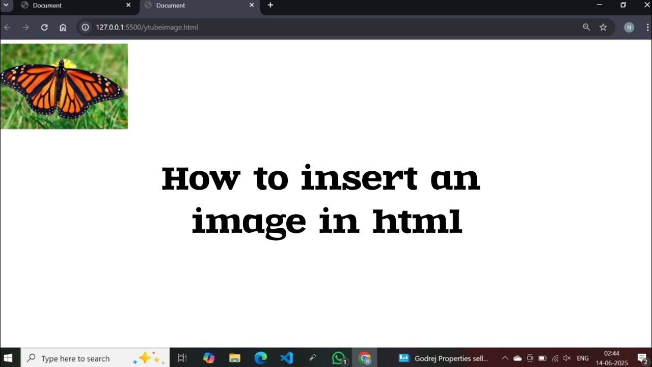 How to insert image in html 
