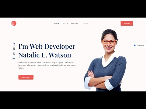 How to Make A Portfolio Website using HTML CSS & JavaScript | Complete ...