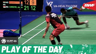 HSBC Play of the Day | Speed and power from Jonatan Christie 🇮🇩 is near perfect with this point HSBC Play of the Day | Speed and power from Jonatan Christie 🇮🇩 is near perfect with this point