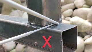 not many know how to weld thin square tubing using stick welding