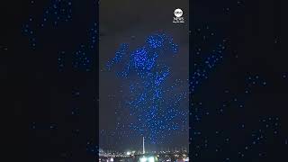 Out-of-control drones fall from the sky at Sydney light festival