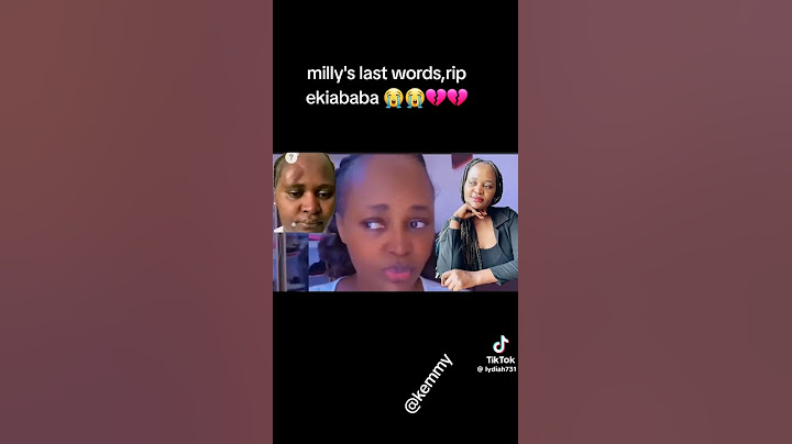 MILLY WA  DOC LAST WORDS BEFORE HER DEATH 😥😥😥rip Milly wa doc 😥😥😥#trending