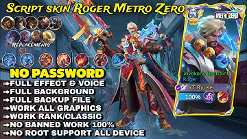 UPDATE!Script skin Roger Metro Zero - Invoker