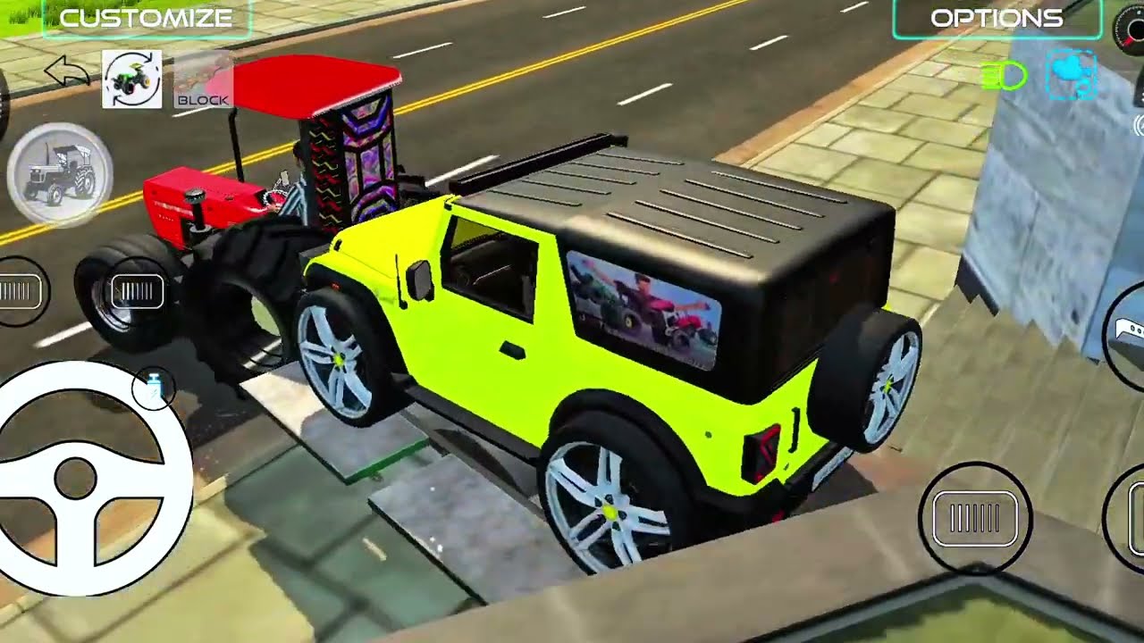 😱 Can a Tractor Really Lift a Jeep on Stairs? UNBELIEVABLE 🤯