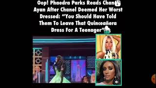 Famous PHAEDRA PARKS READS CHANNEL AYAN FOR WORST DRESS #bravotv #rhoa #rhodubai #phaedraparks Wealth