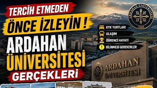 Tercih Etmeden Önce İzleyin Ardahan Üniversitesi Gerçekleri Part 1