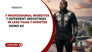Watch Me Build 7 Professional Websites for 7 Different Industries Using AI!