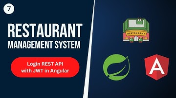 Restaurant Management System with SpringBoot &Angular| Login Rest API with JWT Token Angular| Part 7