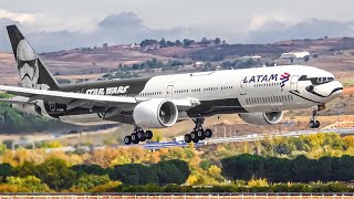 300 PLANES in 3 HOURS ! 🇪🇸 Madrid Airport Plane Spotting 🇪🇸 | Close Up Airplane Takeoffs & Landings