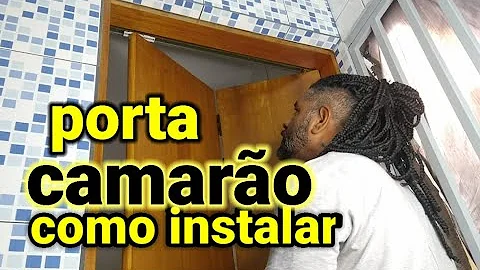 Como colocar o batente da porta camarão?