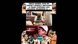 RRN FORTUNE ON UNC MURDA SAYS NY DNT RESPECT SNITCHING&amp; CRIME STOPPERS LIKE ATLANTA TOLERATES T.I.