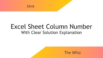 Excel Sheet Column Number