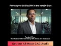 CAC reduction Audit