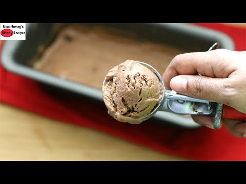 Chocolate Ice Cream Recipe Without Condensed Milk, Cream, Sugar, Eggs, Milk – No Maida, No Cornflour