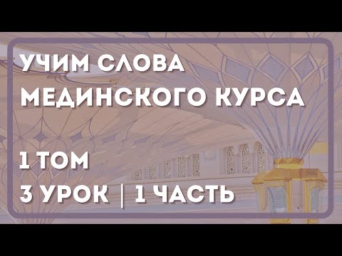 1 том | 3 урок | 1 часть | Учим слова Мединского курса