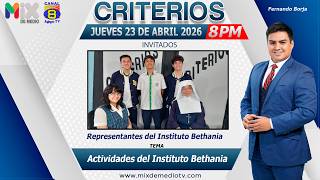 Criterios | Actividades del Instituto Bethania con Fernando Borja | 23 de abril 2026