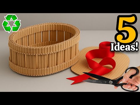 5 DIY Cardboard Organizers for Home 😍♻️| Easy & Aesthetic Storage Ideas on a Budget