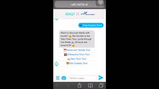Bebot x Narita Airport - Chatbot for Airport Passengers screenshot 4