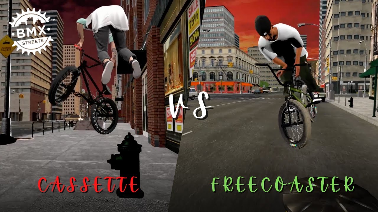 Cassette vs Freecoaster PIPE by BMX Streets YouTube