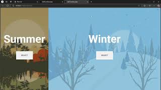 Split landing page