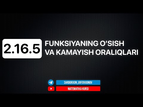 Video: Funktsiyaning tartibi qanday?