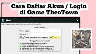 How to Register an Account in TheoTown | How to Login to TheoTown