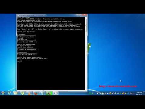 Structured Query Language Tutorial SQL Part 2  How To Create Table Command Prompt   Console
