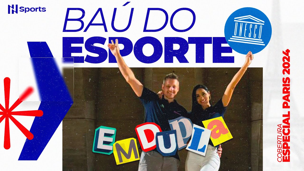 JAQUE & MURILO ABREM BAÚ DO ESPORTE NA SEDE DA UNESCO | EM DUPLA DIRETO DE PARIS
