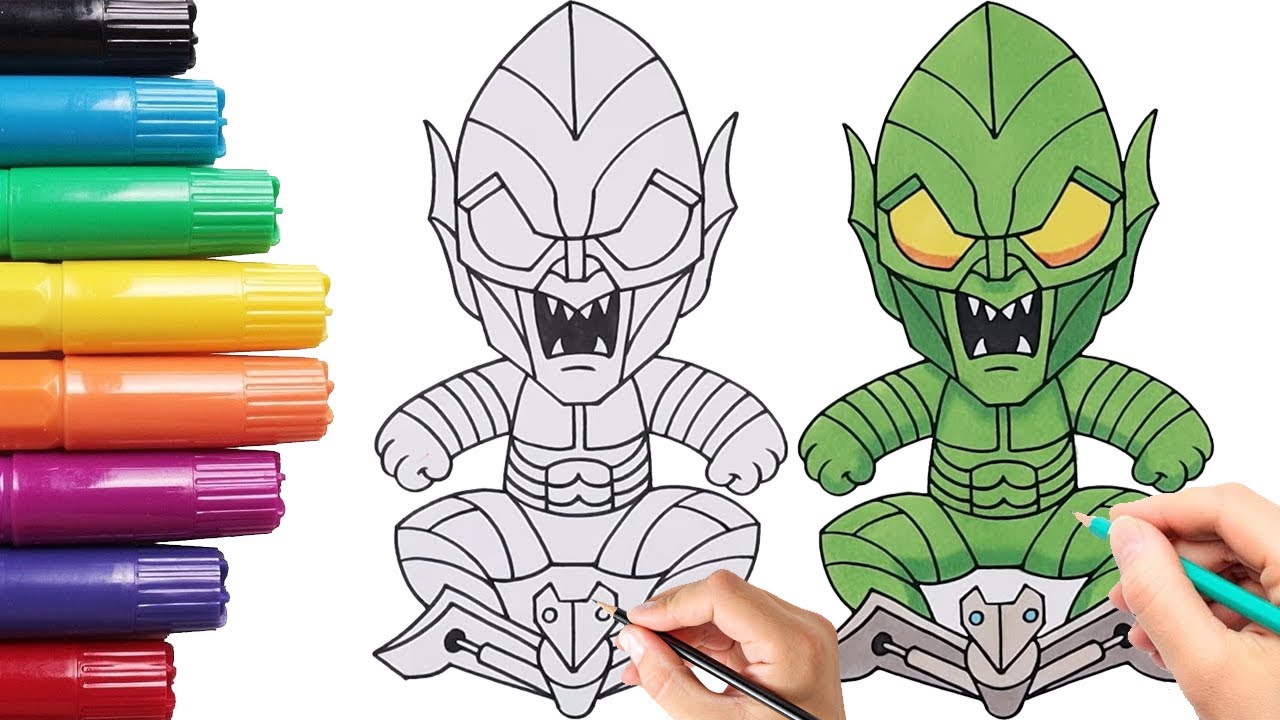 Damians Visual Arts - William Dafoe as Green Goblin. Go watch the full  time-lapse on my YouTube channel! (LINK IN BIO) ———— Made with @prismacolor  pencils and Artist's Loft markers on @strathmoreart