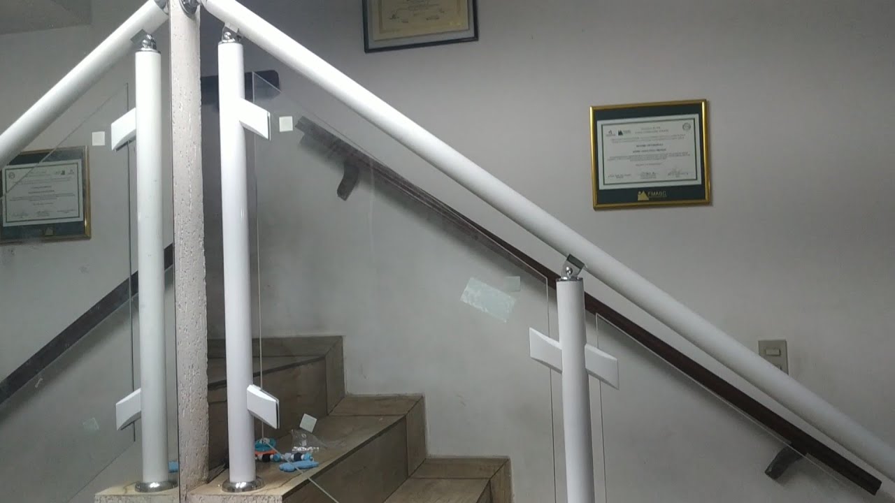 Como fazer corrimão de alumínio tubular e vidro temperado, passo a passo