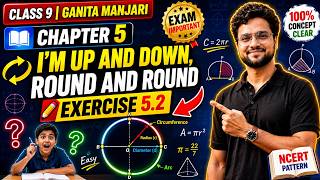Class 9 Maths Chapter 5 Ex 5.2 🔥 | I'm Up & Down, Round & Round | Maths Manjari #class9maths