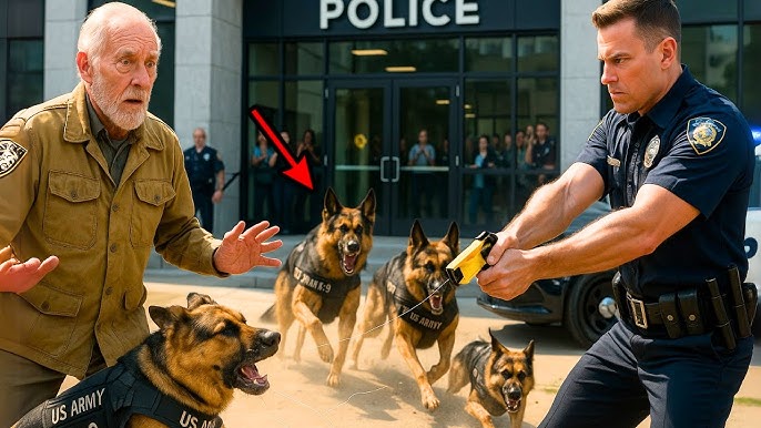 Cops Tased a Veteran's Dog — 5 Minutes Later, the Entire K-9 Unit Surrounded the Station - YouTube