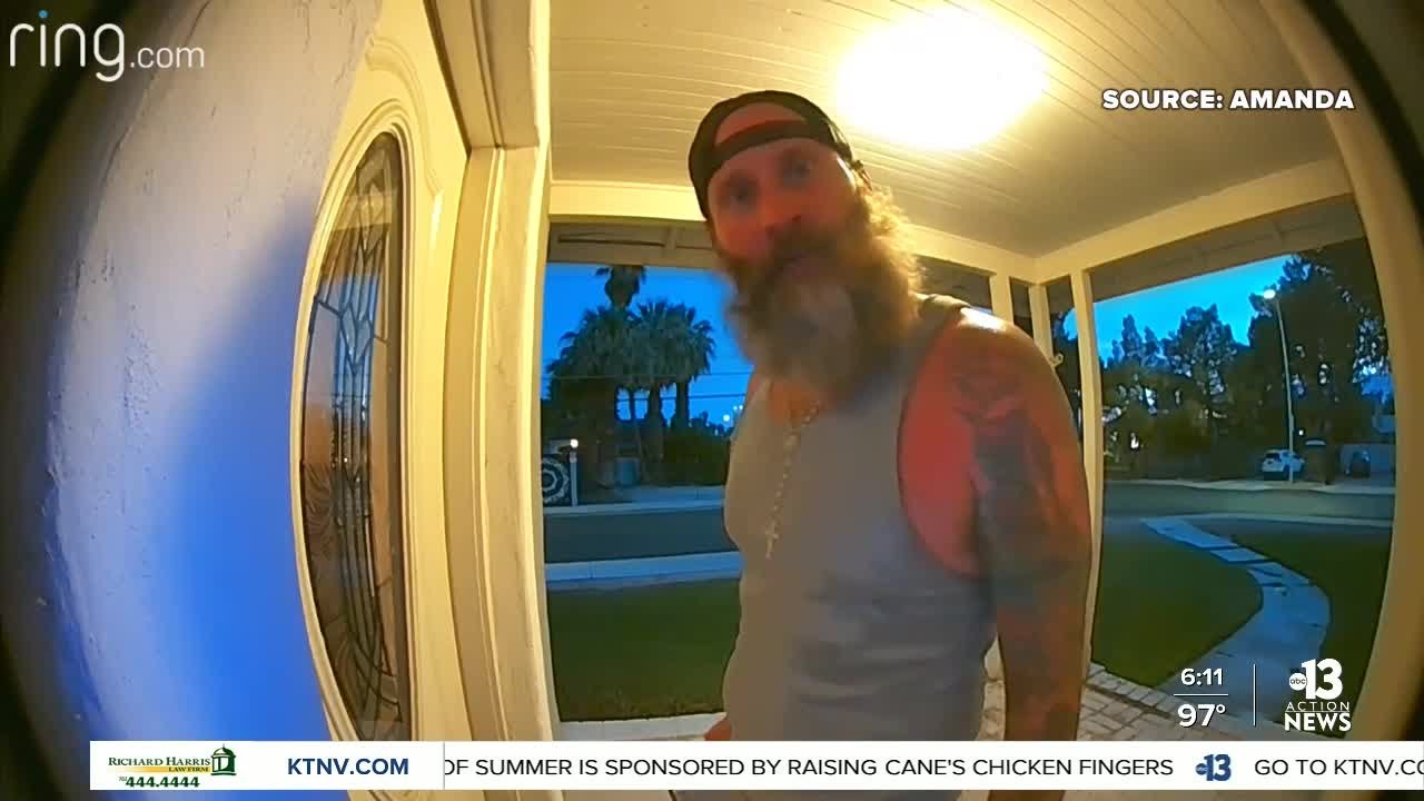 Man heard saying he wants to 'rape, kill' woman in Las Vegas home security video
