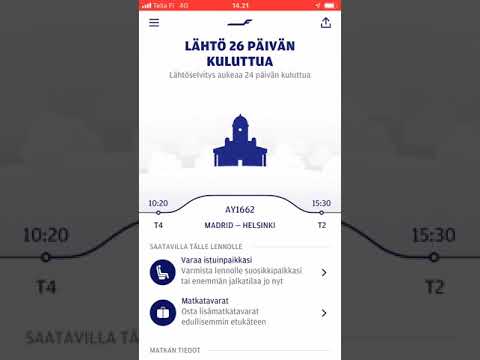 Finnair original mobile app
