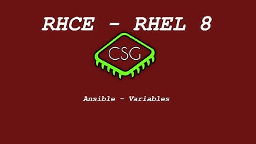 RHCE RHEL 8 - Ansible - Variables