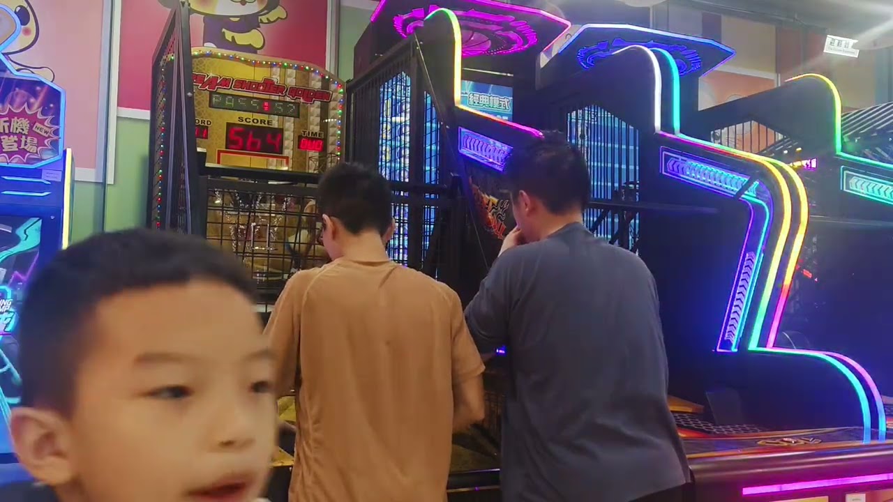 20260224@大坪林佳瑪老虎歡樂世界黃金飛絡力投籃機和@威的魔手頻道雙打8顆🏀刷新高程度