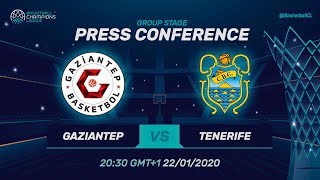 Gaziantep v Iberostar Tenerife - Press Conference - Basketball Champions League 2019
