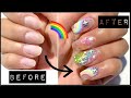 Sparkly Rainbow Nails | k_nails000