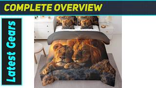 Erose Bridal Lion Comforter Set: Wildly Cozy Bedding!